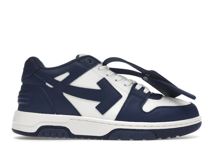 OFF-WHITE Out Of Office "OOO" Low Tops Dark Blue White