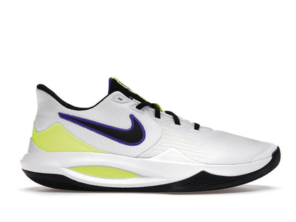 Nike Precision 5 White Barely Volt