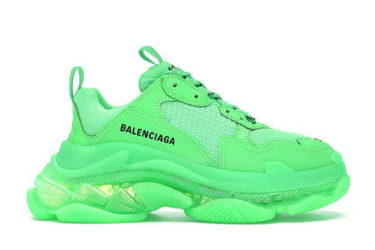 Balenciaga Triple S Neon Green Clear Sole (Women's)