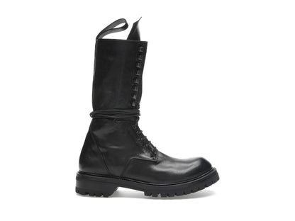 Rick Owens Army Laced Boot Black