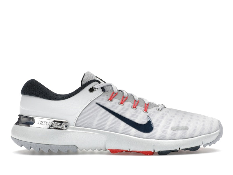 Nike Free Golf Pure Platinum Light Crimson Wolf Grey Armory Navy
