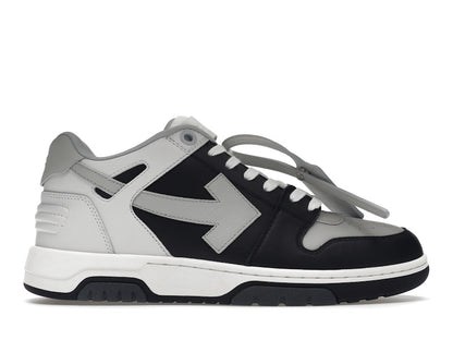 OFF-WHITE Out Of Office OOO Low Tops Light Grey Black