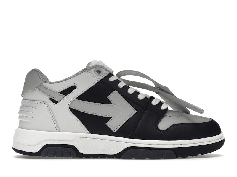 OFF-WHITE Out Of Office OOO Low Tops Light Grey Black