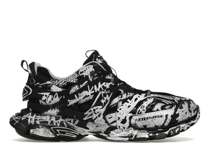 Balenciaga Track Graffiti Black White