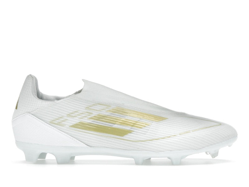 adidas F50 League Laceless Firm/Multi-Ground Cloud White Gold Metallic