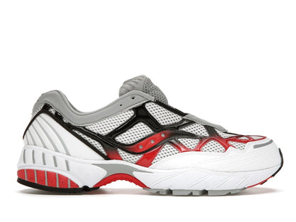 Saucony Grid Web White Grey Red
