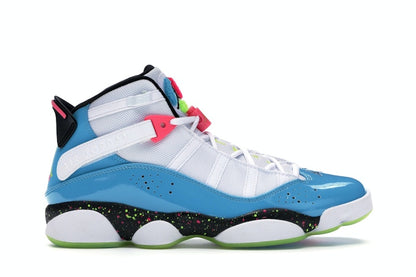 Jordan 6 Rings White Light Blue Fury Cyber