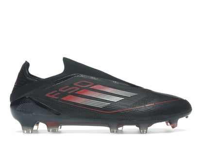 adidas F50 Elite Laceless FG Core Black Iron Metallic Lucid Red