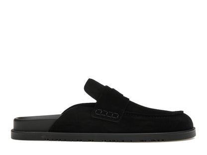 Hermes Go Mule Noir Suede Calkfskin (Men's)