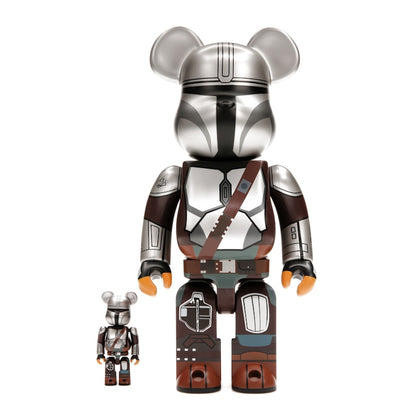 Bearbrick x Star Wars The Mandalorian Beskar Armor 100% & 400% Set