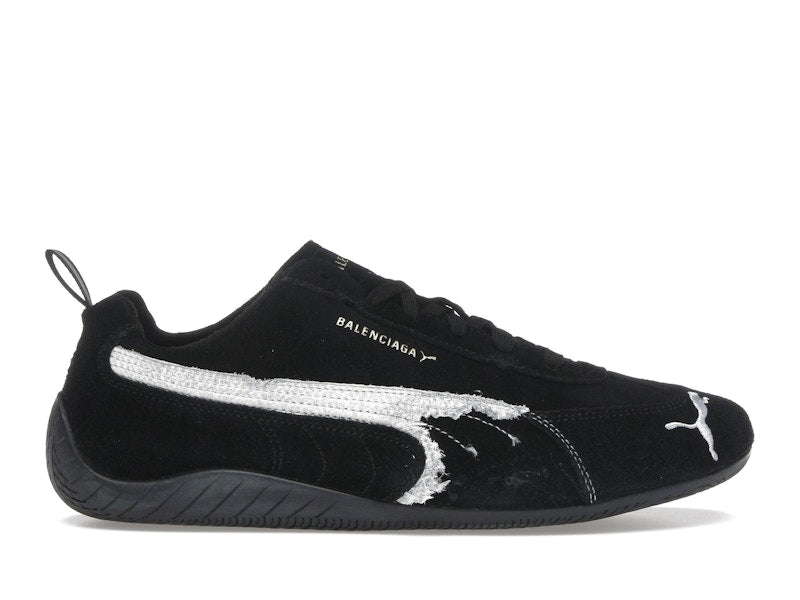 Balenciaga x Puma Speedcat Suede Distressed Black White