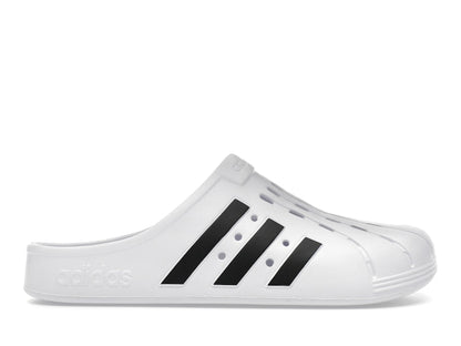adidas Adilette Clog White Black