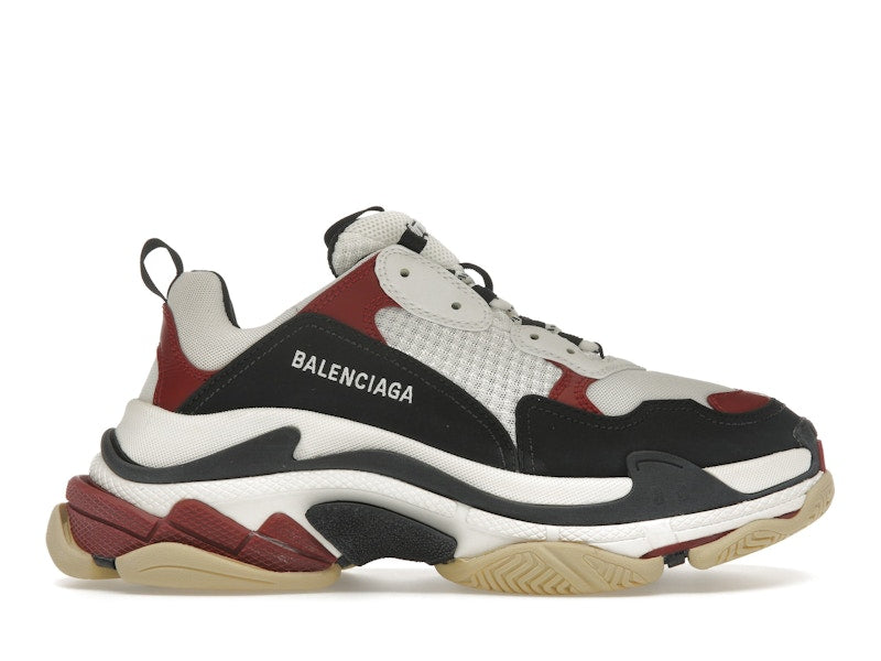 Balenciaga Triple S White Black Crimson