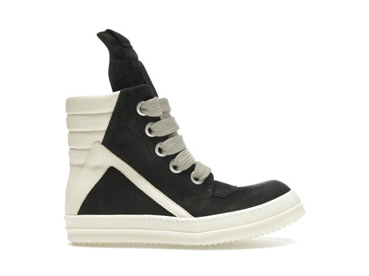 Rick Owens Geobasket Jumbo Lace High Black Milk