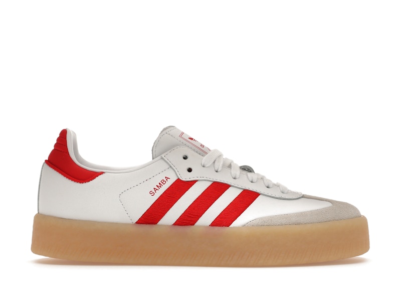 adidas Sambae White Better Scarlet Gum (Women's)