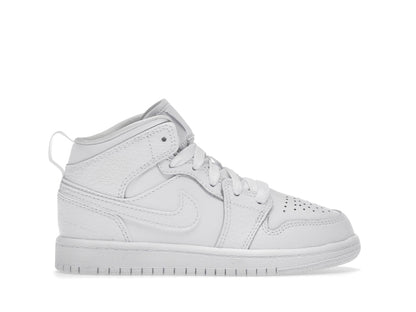 Jordan 1 Mid Triple White (2021) (PS)