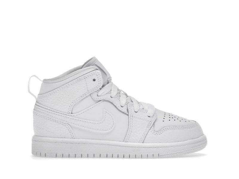 Jordan 1 Mid Triple White (2021) (PS)