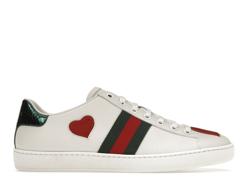 Gucci Ace Embroidered Hearts (Women's)