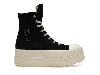 Rick Owens DRKSHDW Mega Bumper Sneaks Pentagram Black Pearl Milk