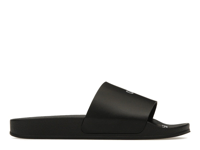 OFF-WHITE Pool Slides Black White (Women's) (SS22)