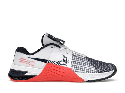 Nike Metcon 8 White Crimson Obsidian