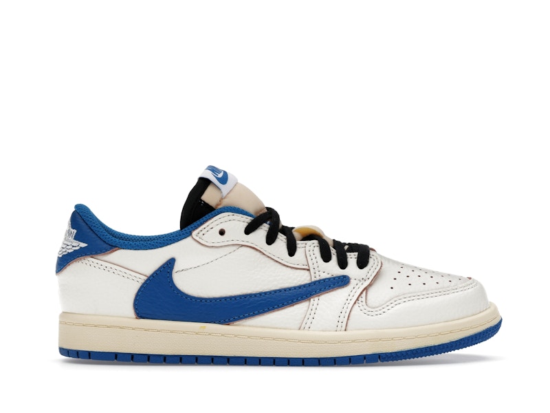 Jordan 1 Retro Low OG SP Fragment x Travis Scott Sail Military Blue (PS)