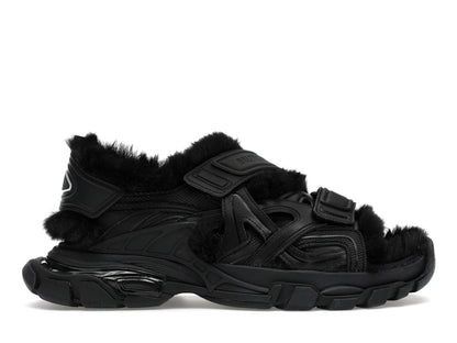 Balenciaga Track Sandal Fake Fur Black (Women's)