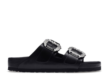 Birkenstock Arizona Manolo Blahnik Black