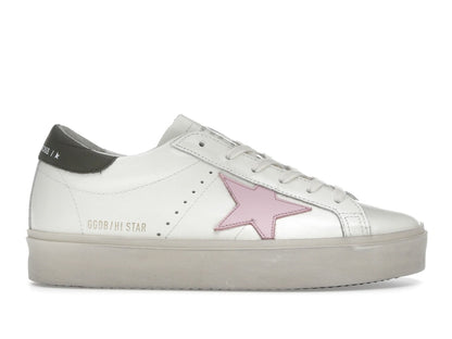 Golden Goose Hi Star White Pink Silver (Women's)