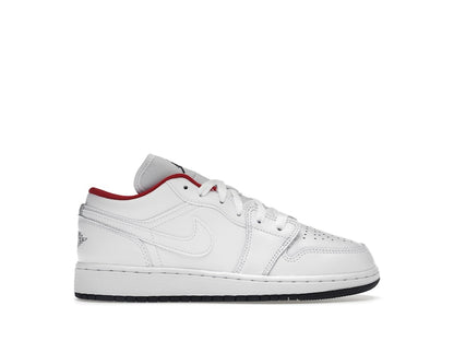 Jordan 1 Low White Gym Red Black (GS)