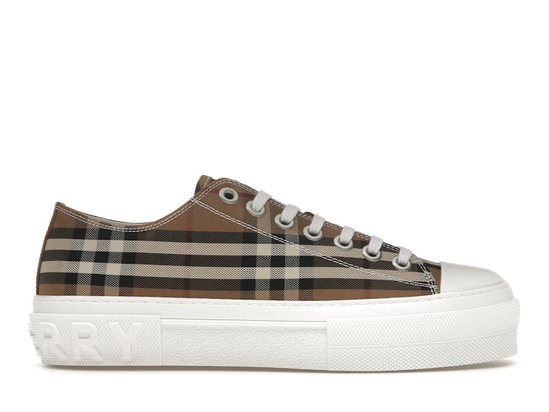 Burberry Vintage Check Cotton Sneakers Birch Brown