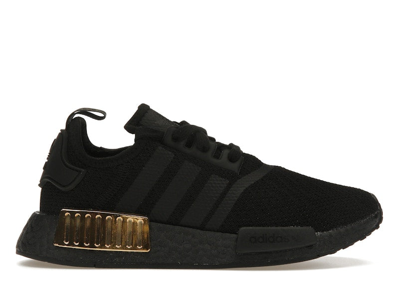 adidas NMD R1 Triple Black Gold Metallic (Women's)