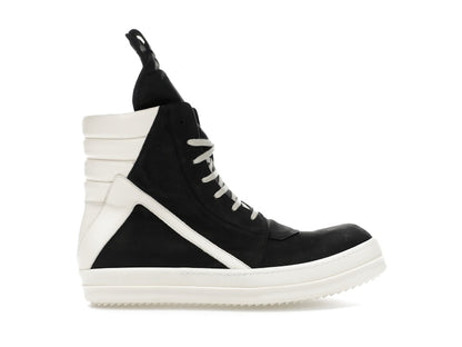 Rick Owens Geobasket High Black Milk