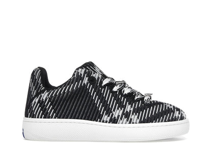 Burberry Check Knit Box Sneaker Black White (Women's)