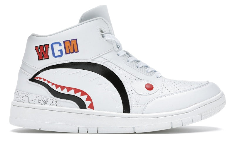 A Bathing Ape Cloud Sta Shark White