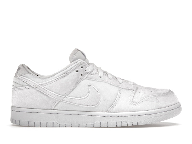 Nike Dunk Low Dover Street Market Triple White Velvet