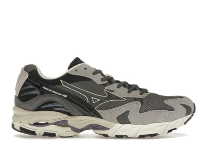 Mizuno Wave Rider 10 Dark Grey Lime Yellow