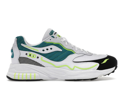 Saucony 3D Grid Hurricane White Green Lime