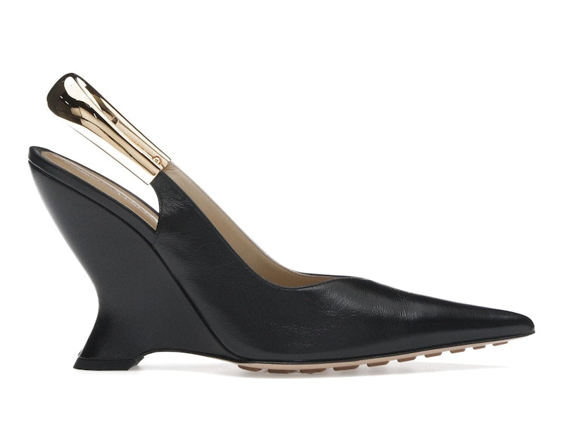 Bottega Veneta Punta Pointed-Toe Slingback Pumps Black (Women's)