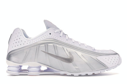 Nike Shox R4 White Metallic Silver