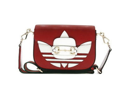 Gucci x adidas Horsebit 1955 Shoulder Bag Red