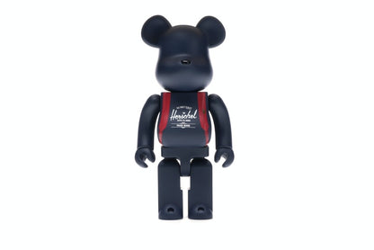 Bearbrick Medicom Herschel Peacoat 100% & 400% Set Navy