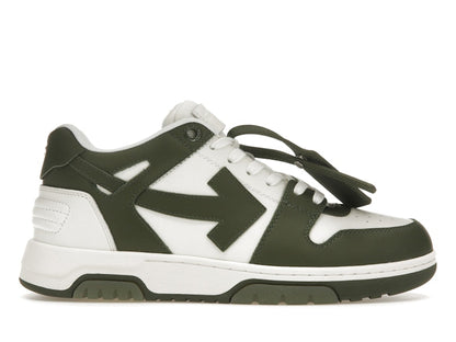 OFF-WHITE Out Of Office OOO Low Tops White Khaki