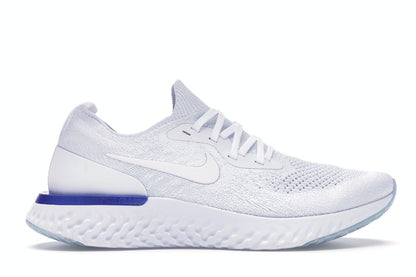 Nike Epic React Flyknit White Racer Blue (Women's)