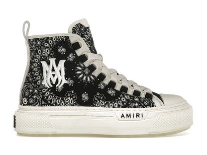 AMIRI Bandana Court Hi-top Sneaker Black White (Women's)