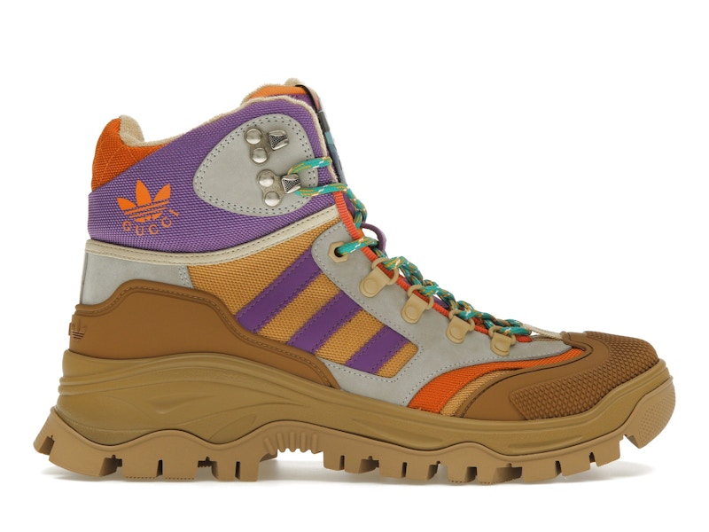 Gucci x Adidas Laced Up Boots Brown Purple (Women's)