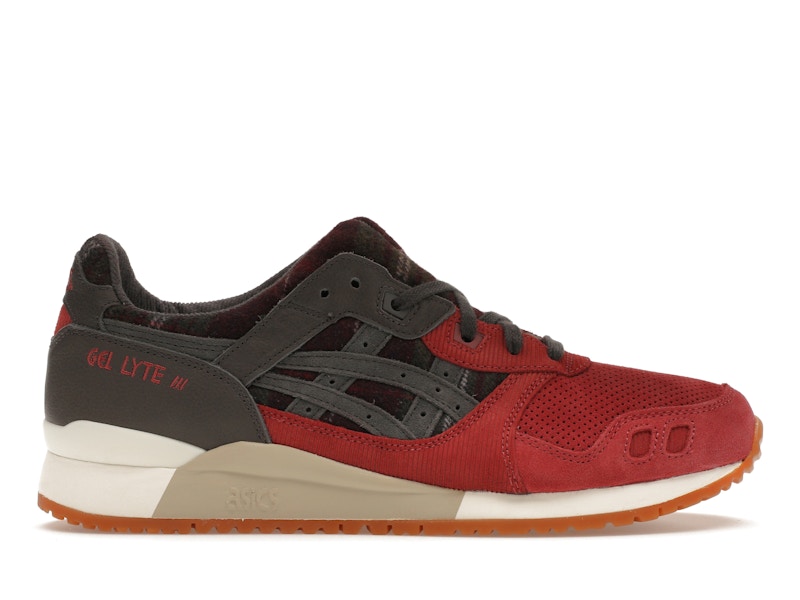 ASICS Gel-Lyte III OG Brisket Red Obsidian Grey