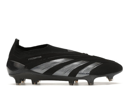 adidas Predator 24 Elite Laceless FG Core Black Carbon