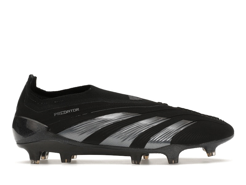 adidas Predator 24 Elite Laceless FG Core Black Carbon