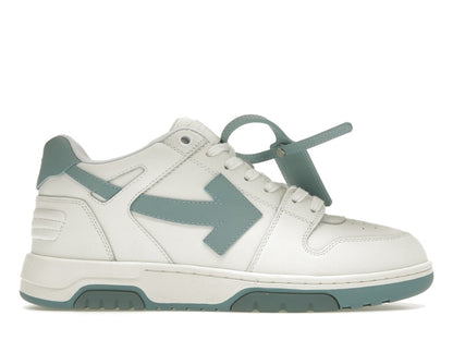 OFF-WHITE Out Of Office OOO Low Tops White Celadon